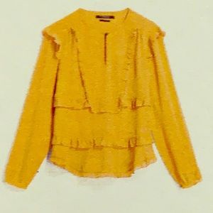 Scotch & Soda Amanda Ruffle Blouse- Sz S